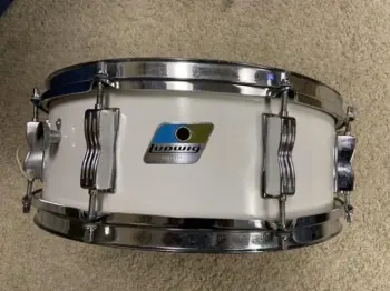 Ludwig Snare ID B/O White over Wood