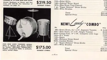 New Leedy Combo Bass Drum