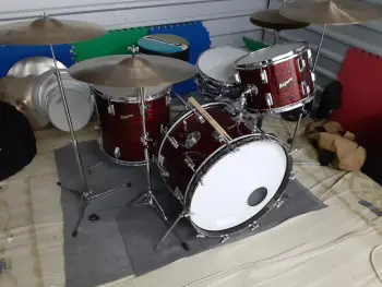Rogers Red Onyx Drums