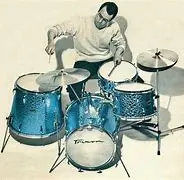Rogers Red Onyx Drums