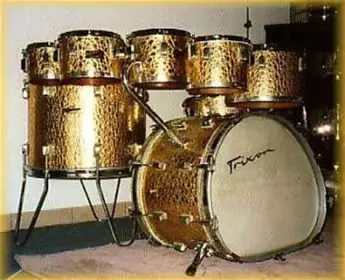 Rogers Red Onyx Drums