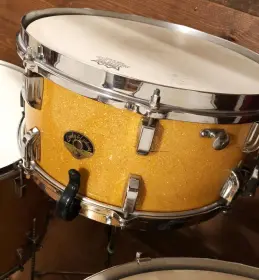 FOR SALE: Vintage 1949-50 Leedy &amp; Ludwig 13/13/18/24/14 Drum Set in Gold Flash Pearl