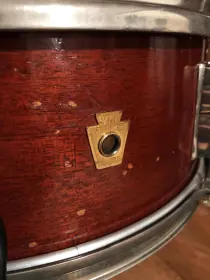 FOR SALE: Vintage 1957 WFL 5.5x14 Supreme Concert Snare Drum in Mahogany