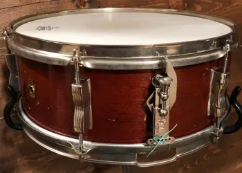 FOR SALE: Vintage 1957 WFL 5.5x14 Supreme Concert Snare Drum in Mahogany