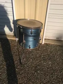 Vintage  1960's Astro 14x14 floor Tom in Blue Oyster Strata