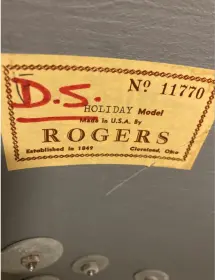 60's Rogers Floor Tom s/n label - markings?