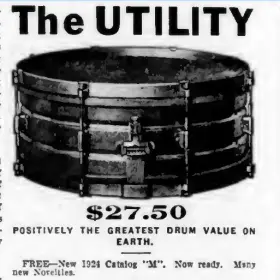 memories of a drummer - Bilboard magazine 1923: Ludwig, Leedy, Evans, Wilson
