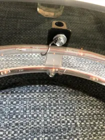 Vistalite lug mounting screws? Washer placement