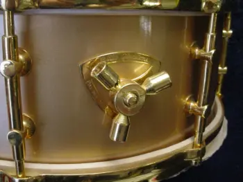 1951 BILLY GLADSTONE 6x14 8 LUG GOLD LACQUER/GOLD PLATED “CHARLES CORDES” SNARE DRUM