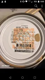Paint product for Slingerland chocolate milk interior?