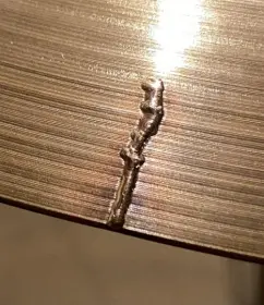 Repairing cymbals before/after