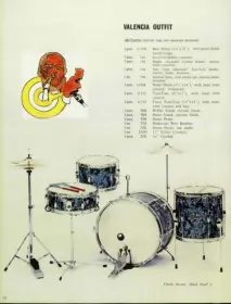 Pearl shellpack 1969 valencia