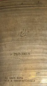 Old Zildjian cymbal