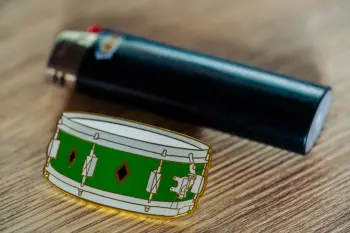 Full Dress Leedy Style Enamel Drum Pins