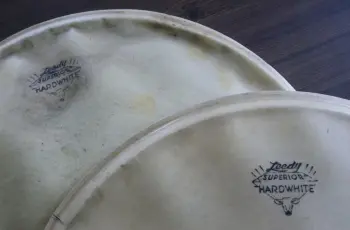 1927- LEEDY 4 x 14 &amp; 5 x 14 SPARKLING GOLD PROFESSIONAL MODELS