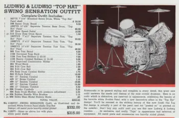 Ludwig &amp; Ludwig Top Hat snare... 80 years later
