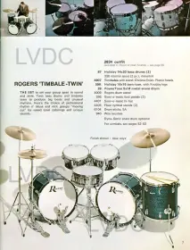 Vintage 1971 Rogers Timbale Twins Drum Set.
