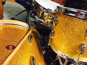65 Slingerland Shelbyville Badge 20/12/14/snare Gold Sparklearkle