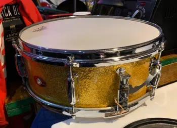 65 Slingerland Shelbyville Badge 20/12/14/snare Gold Sparklearkle