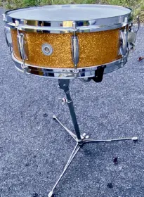 70s Vintage Walberg &amp; Auge Orange Sparkle Kit For Sale With Vintage Hardware and Hi-H