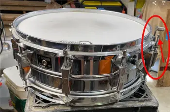 Throw-off knob for 1975 Sonor Phonic snare D50x.