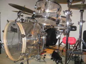 70's fibes crystalite acrylic drums