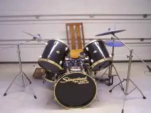 Slingerland Black/gold Set On C/l 450.00