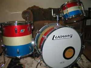 Red, white, and blue 70's Slingerlands