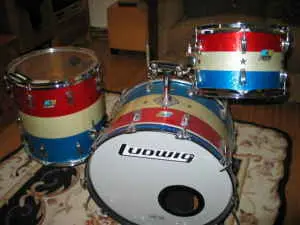 Red, white, and blue 70's Slingerlands