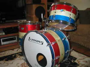 Red, white, and blue 70's Slingerlands