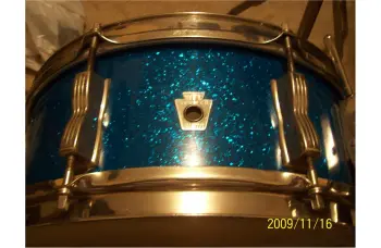 WFL 1955 Be-Bop Ludwig Classic Drumset Blue Sparkle Drums.