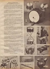 Montgomery Ward, Sears, Spiegel Catalog drum sets?
