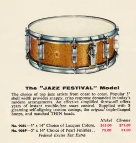 1960 Ludwig snare-refinish or preserve?