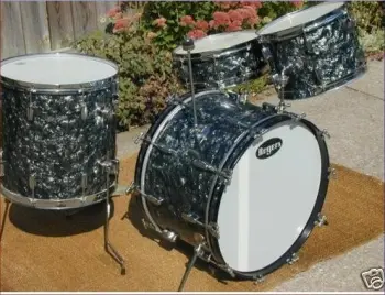 1960's Cleveland Rogers Holiday 4 Piece kit with Snare and Cocktail Conversion