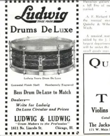 1918-1941 Ludwig Metal Snare with P-338 Strainer Dating Based On Catalogues.
