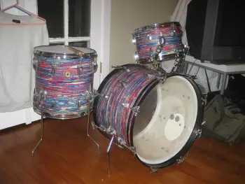 1967 Ludwig Psychedelic Red Downbeat