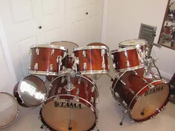 Tama Superstar mahogony finish 1980's