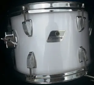 White 80's Ludwig Rocker w/Classic Lugs