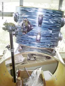 Vintage Ludwig gold sparkle Bass drum project