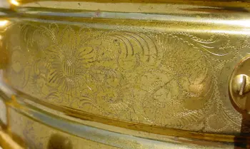 1922-24 Leedy 5x14 gold plated/fancy engraved Multi-Model