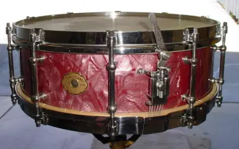 1929 SLINGERLAND 5x14 ROSE PEARL TONE FLANGE ARTIST MODEL
