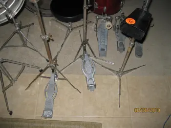 Ludwig hardware and Acrolite snare