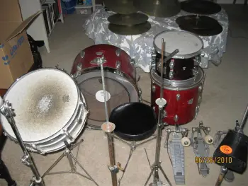 Ludwig hardware and Acrolite snare