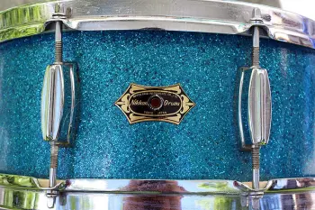 Nikkan (Nippon Gakki) Blue Sparkle Snare Photos - any info would be appreciated.