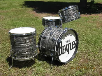 1967 Ludwig Black Oyster Set Ringo, ORIGINAL