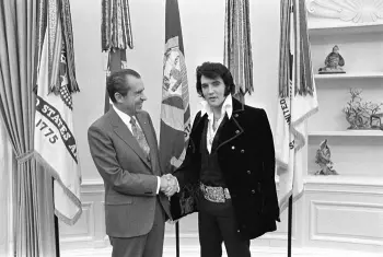 What is Elvis playing?