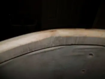 Funny spot on bearing edge