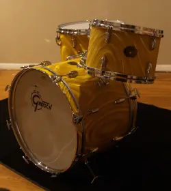 3pc Vintage Gretsch drums - 12/16/20 all original - complete -CLEAN