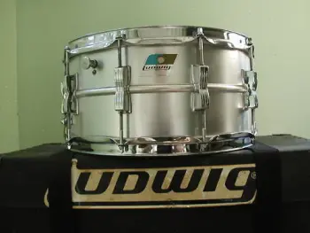 ludwig 6 1/2x14&quot; acrolite blue olive badge