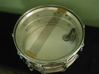 ludwig 6 1/2x14&quot; acrolite blue olive badge